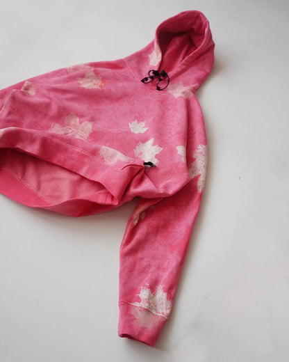 Pink Leaf Hoodie