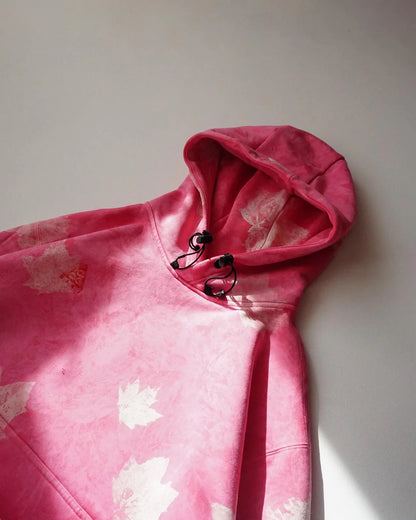 Pink Leaf Hoodie