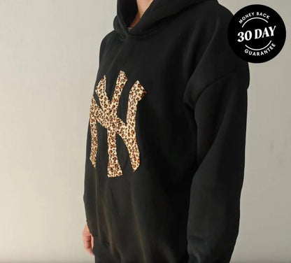 New York Leopard Hoodie